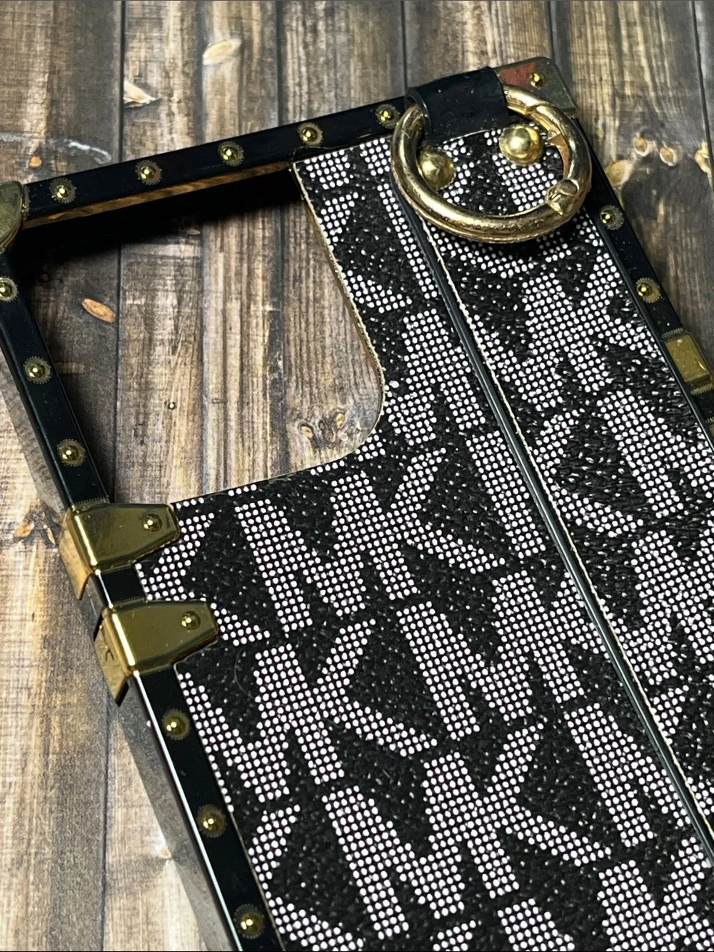 5for$10 Luxury-Inspired MK Gray Square Phone Case IPhone 13 Pro Max Phone Case
